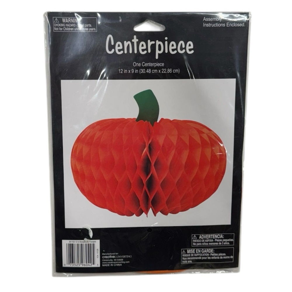 Creative Converting brand pumpkin centerpiece brand new in package never opened!